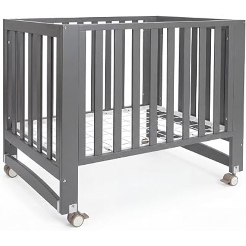 MAMAZING EvoNest 6-in-1 Convertible Baby Mini Crib with Wheels