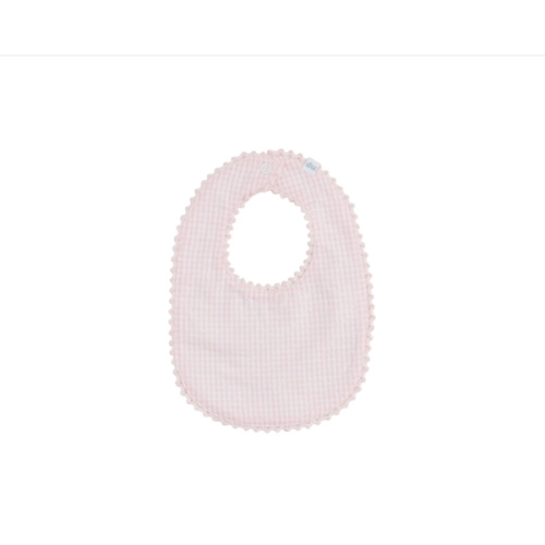 Pink Gingham Bib