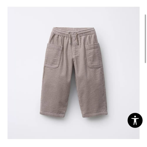 CORDUROY PANTS WITH POCKETS - Mink | ZARA United States