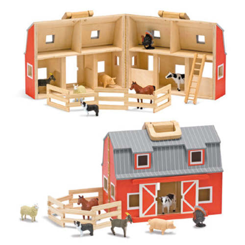 Foldable Wooden Farm Set