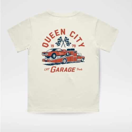 QUEEN CITY GARAGE TEE - VINTAGE CREAM