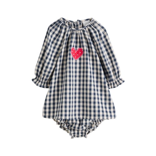 Gingham Dress & Bloomers Set