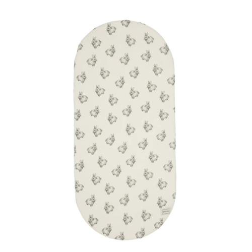 Mini Coton Fitted Sheet Rabbit Ecru