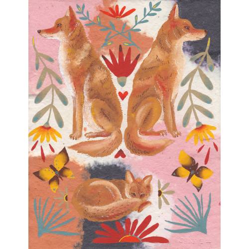 Coyote Kin Fine Art Giclee Print of Painting