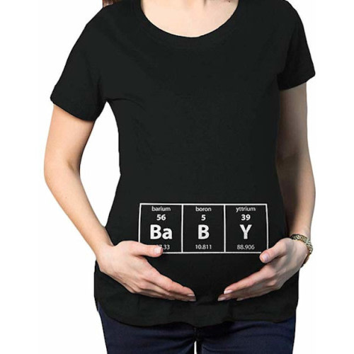 Maternity Baby Element Funny Announcement T Shirt Cool Pregnant Top