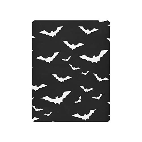 Mazeann Halloween Bats Crib Sheets Soft Breathable Fitted Baby Playard Sheets Mattress Cover for Girl Boys, 39" x 27" x 5"