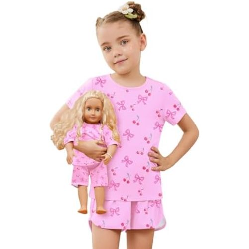 Matching Dolls & Girls Pajamas Unicorn Pjs Set Kids America Girl Dolls Clothes …