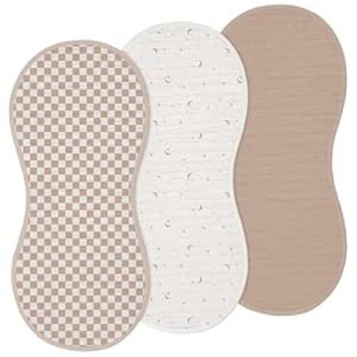 3 Pcs Changing Pad Liners Fits in Keekaroo  (Elegant Style,Brown)