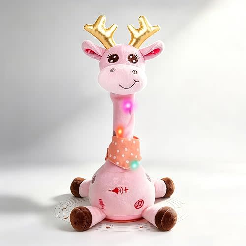 Dancing Talking Giraffe Toy Singing Giraffe Baby Toys, Pink