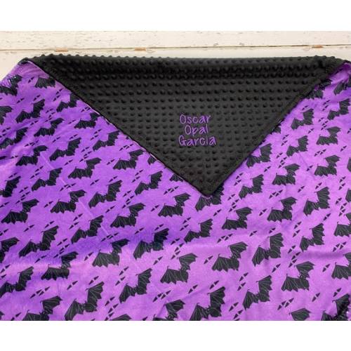 Halloween Baby Blanket Halloween Blanket Bat Halloween - Etsy