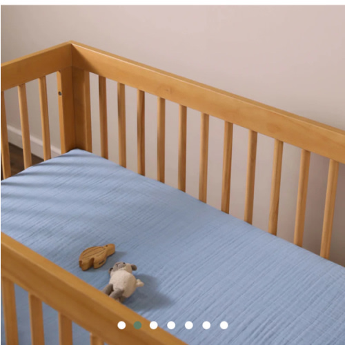 Babyletto Crib Sheet in GOTS Certified Organic Muslin Cotton