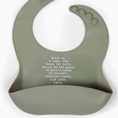 Meal Blessing Silicone Bib
