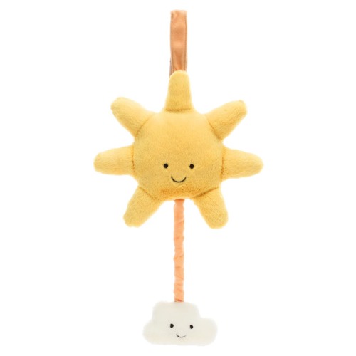 Amuseables Sun & Cloud Musical Pull 7.9-Inch Plushie