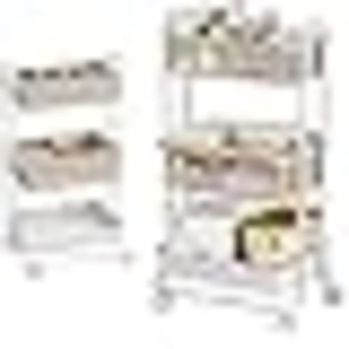 Modanais Baby Diaper Caddy Organizer Cart - 3 Tier Rolling Storage Cart with Wheels, Baby Essentials Nursery Storage, Detachable Dividers - for Crib, Bedroom, Art & Craft Organizer (Off White) : Amazon.sg: Baby Products