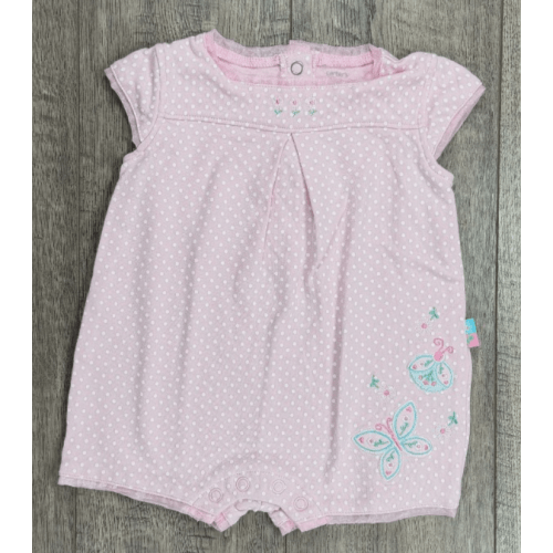 Baby Girl Clothes Vintage Carter's 9 Month Pink Butterfly Romper Outfit