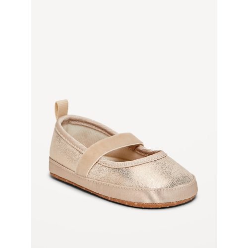 Shiny Faux-Leather Ballet Flats for Baby