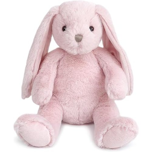 MON AMI Rosie The Bunny Stuffed Animal – 13” Pink, Soft & Cuddly, Huggable Rabbit Plush Toy, Nursery Décor, Great for Kids of All Ages