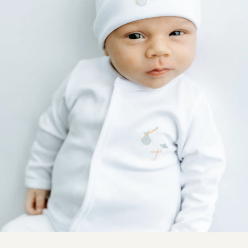 Unisex Baby Converter Vintage Stork- size Newborn