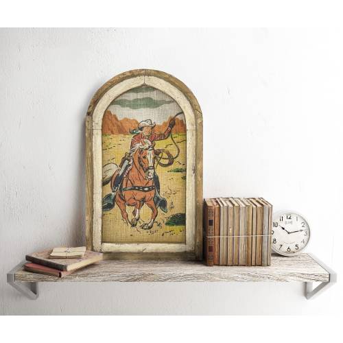 Retro Cowboy Art | 14 x 22 | Western Decor I Southwestern Art I Wild West I Retro