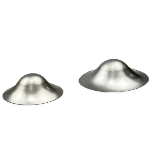 XIRQI Silver Nursing Cups-Nipple Shields for Breastfeeding Newborn-Breastfeeding Essentials-999K Tri-Laminate Silver Nipple Covers(Regular Size,Set of 2)