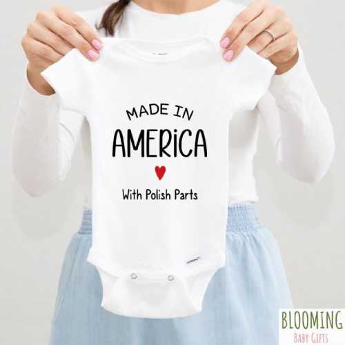 Polish-themed baby clothes