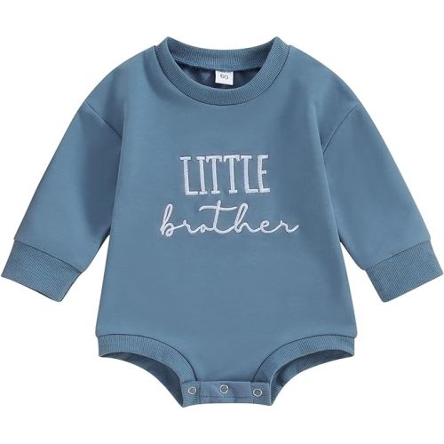 Big Brother Little Brother Matching Outfits Toddler Baby Boy Crewneck Sweatshirt Pullover Shirt Fall Clothes