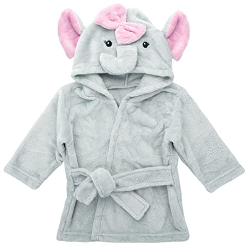 Mr. Pen Baby Animal Face Robe - Unisex, 0-9 Month, Plush, Elephant, Hooded Towel