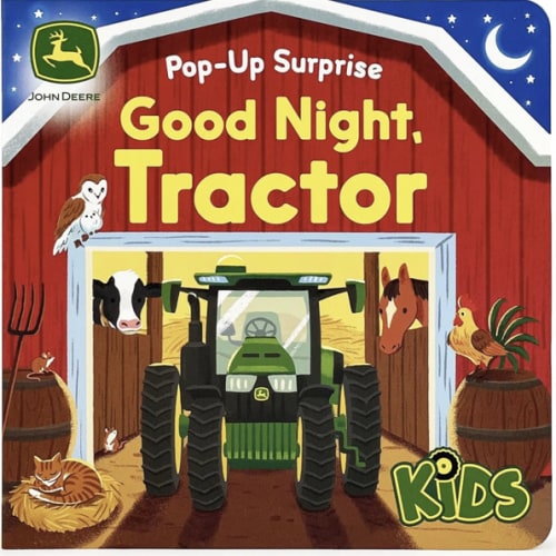 John Deere Kids Good Night Tractor on the Farm: Deluxe Lift-a-Flap & Pop-Up Surprise Board Book, Ages 2-6