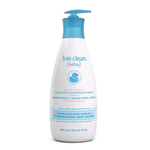 Live Clean Baby, Gentle Moisture Tearless Shampoo & Wash 750ml - Walmart.ca