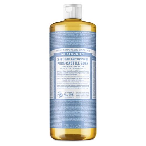 Dr. Bronner's Pure-Castile Liquid Soap – Baby – 32 oz