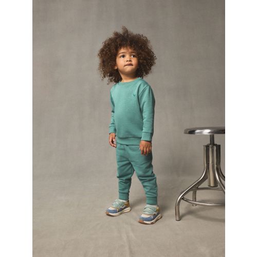 Green Logo Sweatshirt And Joggers Set (3-6mo)