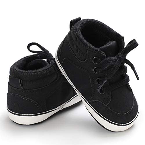 CENCIRILY Baby Boys Girls High Top Sneakers Soft Soles Anti Skid Infant Ankle Shoes Toddler Prewalker First Walking Crib Shoes