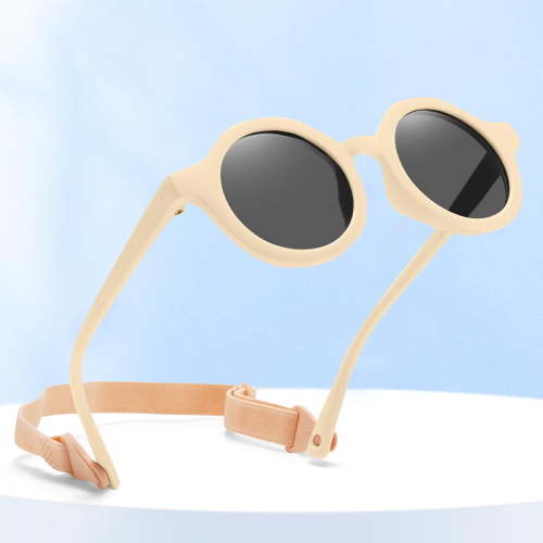 Delliss Baby Sunglasses with Strap Flexible Polarized UV Protection for Toddler Infant Newborn Age 0-36 Months