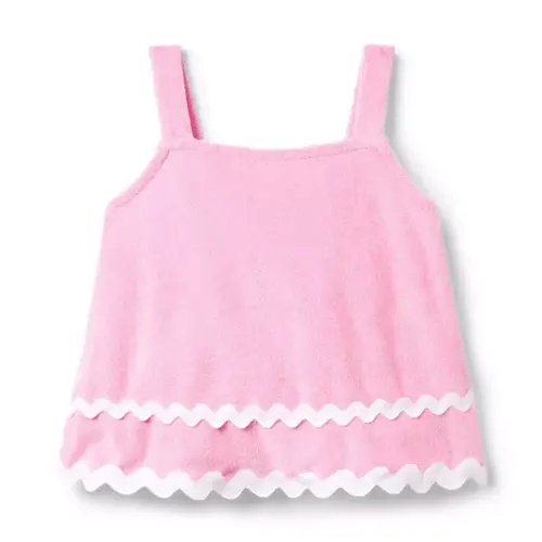 Girl Pinky Swear Terry Ric Rac Trim Top by Janie and Jack