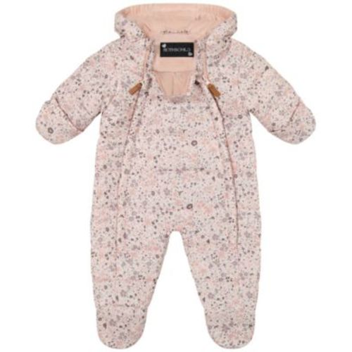Baby Girls Double Zip Floral Pram Snowsuit