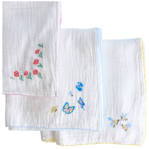 Embroidered Shawl Blanket Set | Over The Moon