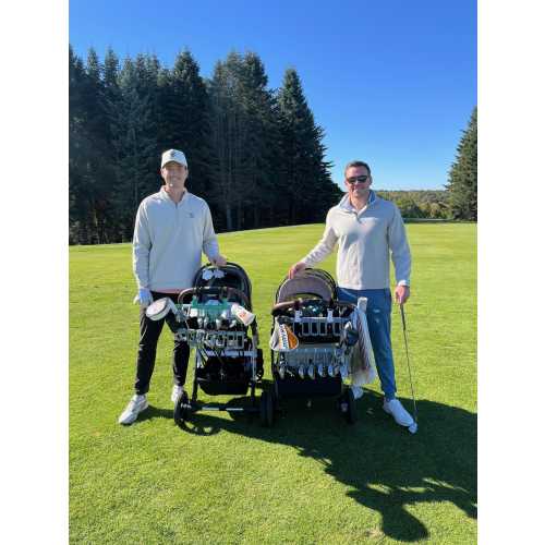 Golf Club Stroller Attachment — As Featured by Barstool Fore Play — Ready to Ship — Golf Dad Gift — Baby Shower Gift — Holds 12 Clubs