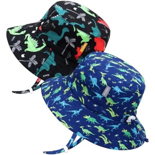 Baby Sun Hat Wide Brim Sun Protective Toddler Kids Beach Bucket Hat Summer for Boys 0-5T