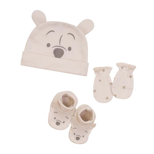Disney Winnie the Pooh Infants' Unisex Layette Organic Cotton 3pc Accessory Set - Walmart.ca
