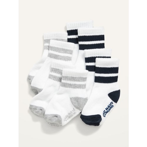 Unisex Crew Socks 4-Pack for Toddler &amp; Baby