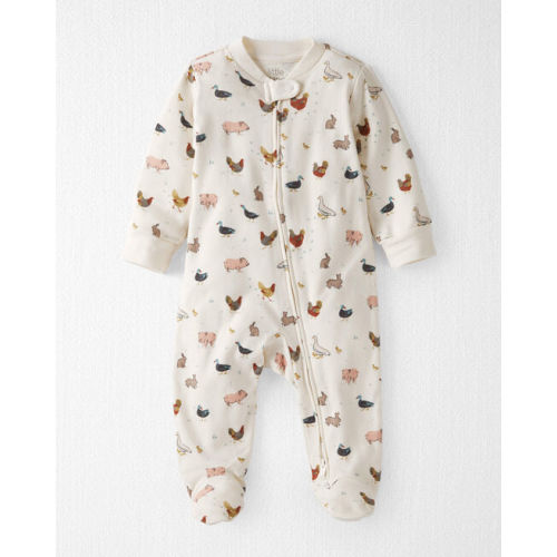 Baby Organic Cotton Sleep & Play Pajamas in Farm Friends - Little Planet | Carter's