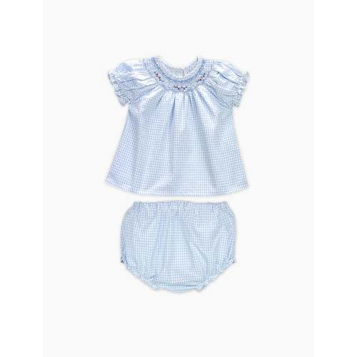 Meryl Baby Set in Blue Gingham
