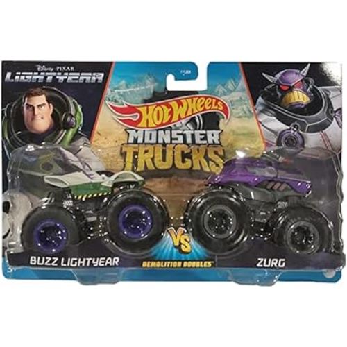 Hot Wheels Monster Trucks Buzz Lightyear Vs Zurg, Demolition Double