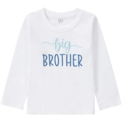 Big Brother Shirt for Toddler Baby Boys Announcement T Shirt Sibling Outfit Clothes 1-5t