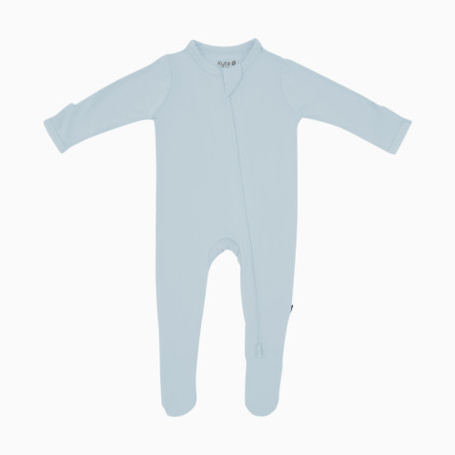 Kyte Baby Zipper Footie - Fog, 3-6 M