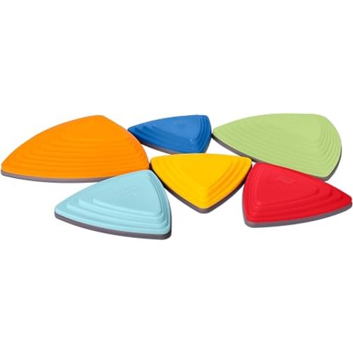 Fisher-Price™ Stepping Stones for Kids – Durable Non-Slip Stones Encourage Toddler Balance & Gross Motor Skills, Indoor & Outdoor Toys, Obstacle Course Play