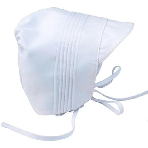 Feltman Brothers Boys White Tucked Cap Newborn & 6 Months Size