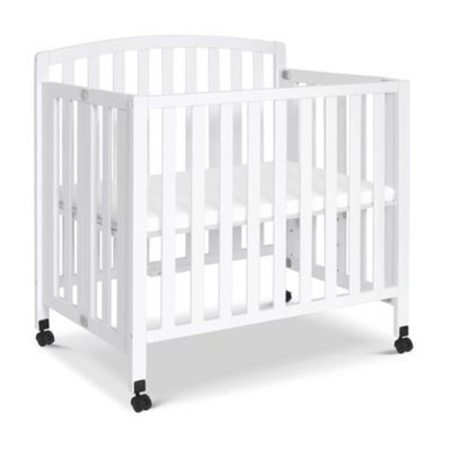 daVinci Dylan Folding Portable 3-in-1 Mini Crib and Twin Bed - White