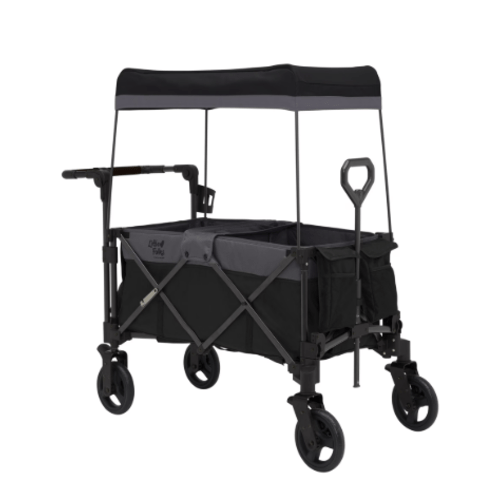 Delta Children Little Folks City Wagon Cruiser Stroller, Black