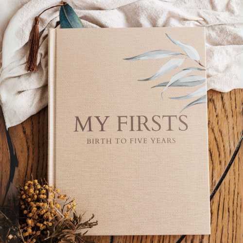 Baby Memory Book  (Australian Animals Watercolour) Premium Baby Gift: My Firsts - Birth to Five Years - Keepsake Journal